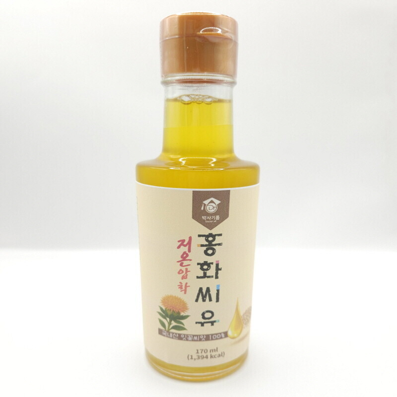 박사기름,저온압착 생 홍화씨유